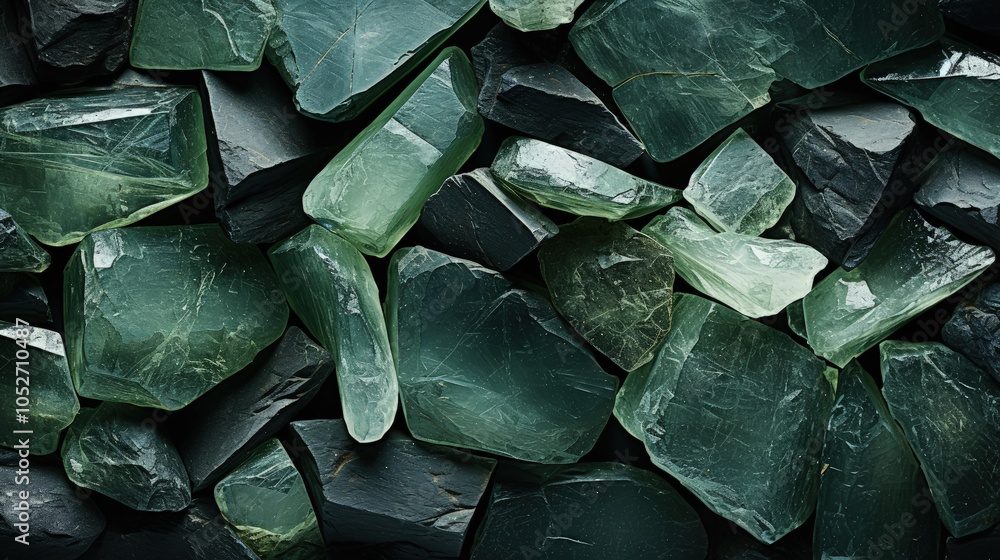 Natural Green Stone Wall Texture with Moss and Aged Cracks Natural Green Stone Wall Texture with Moss and Aged Cracks
