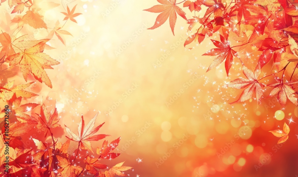 Autumn leaves Maple leaves Autumn Background