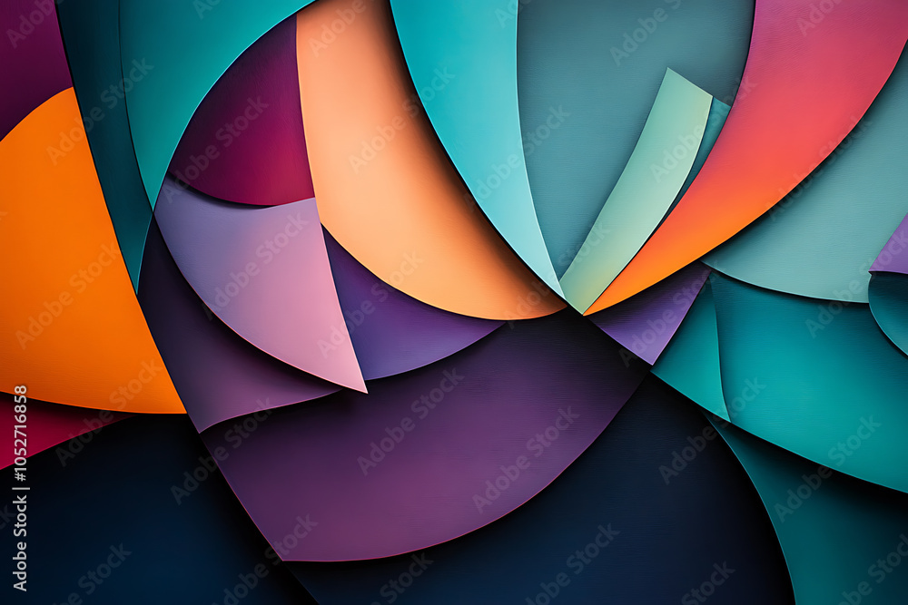 Abstract 3D shapes with layered geometric forms in vibrant colors like teal, purple, and orange, casting soft shadows for a modern, dimensional effect.
Abstract 3D shapes with layered geometric forms in vibrant colors like teal, purple, and orange, casting soft shadows for a modern, dimensional effect.