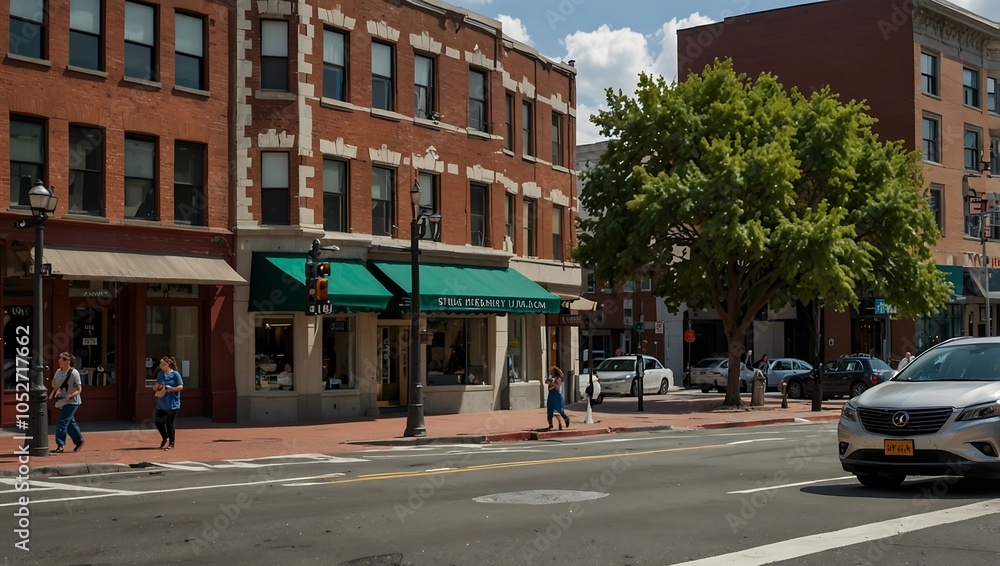 Intersection of K St NW and 14th St NW in D.C.