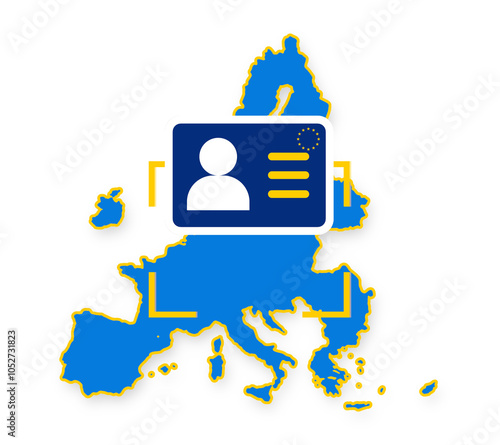 map of European Union,  ico...