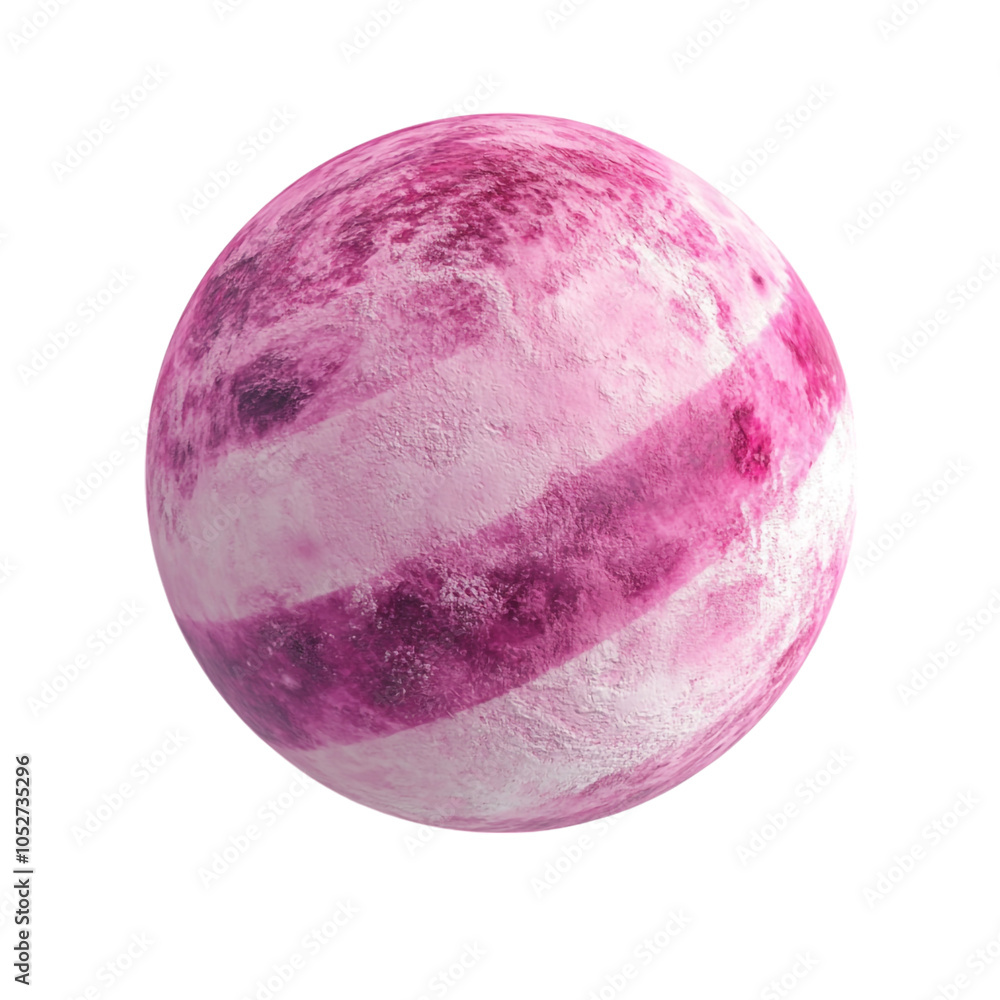 pink planet with rings on a transparent background pink planet with rings on a transparent background