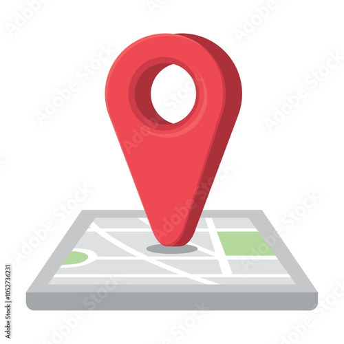 map and navigation destination arrow