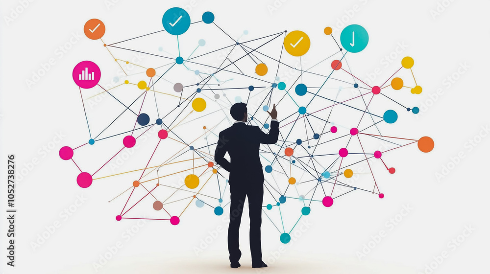abstract professional business team people innovation connection of line from nail node to node on map background , networking concept abstract professional business team people innovation connection of line from nail node to node on map background , networking concept