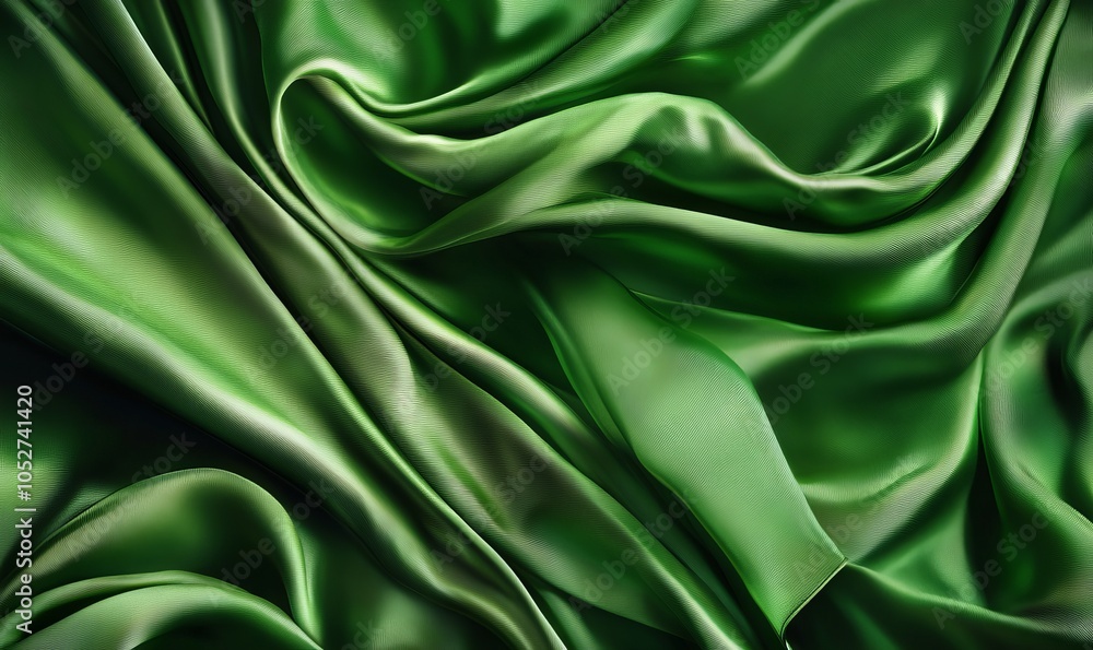 Fototapeta premium green silk
