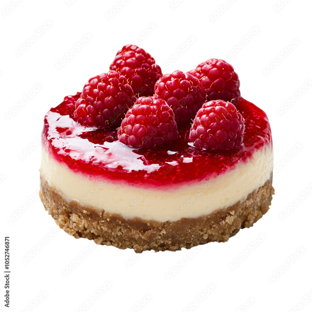 raspberry cheesecake on a transparent background raspberry cheesecake on a transparent background