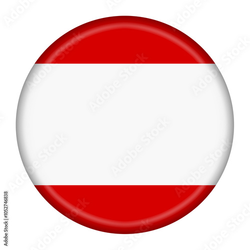 A Tahiti flag button 3d illustration with clipping path photo