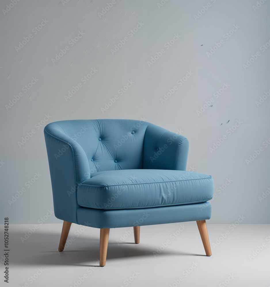 Modern Wooden Chair on Clear Background, Classic and elegance, Modern Wooden Chair for Luxurious Interiors