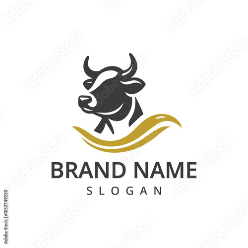 Cow Logo. Premium Cow farm product logo design vector. Vintage Cattle Angus Beef logo