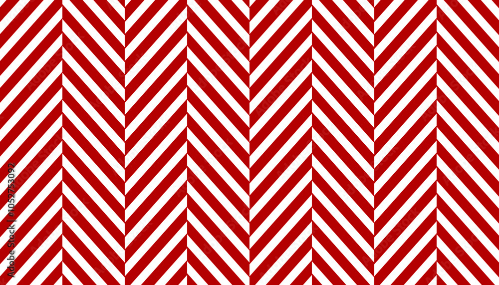 Red and white chevron stripes ornament seamless pattern decoration Red and white chevron stripes ornament seamless pattern decoration