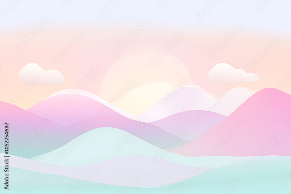 Soft Gradient Hills Landscape Soft Gradient Hills Landscape