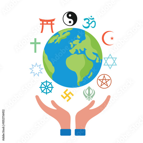 world religion day template banner background