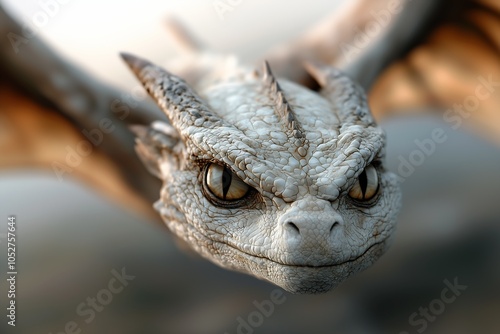 closeup dragons face big grin stunning fairy cinema cute lens inspiring avatar dragon flying photo