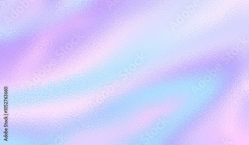 Purple background. Holograph foil texture. Iridescent mirror effect. Holographic glitter backdrop. Rainbow bright gradient. Cute dreamy pattern. Pink blue paper. Sparkle print. Vector illustration
