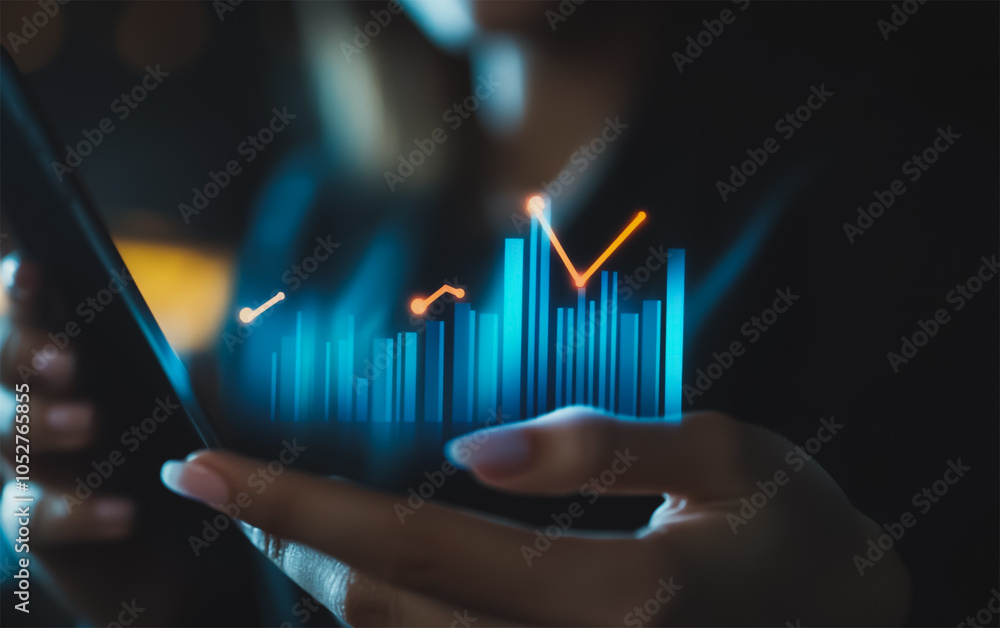 Business person evaluates metrics for charts and graphs with statistics to innovative analyze business potential and forecast future development of companies growth., setting goals for expansion. Business person evaluates metrics for charts and graphs with statistics to innovative analyze business potential and forecast future development of companies growth., setting goals for expansion.