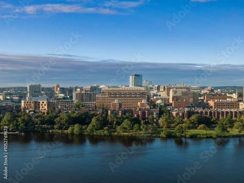 MIT and the Charles River, Cambridge, Massachusetts, United States.