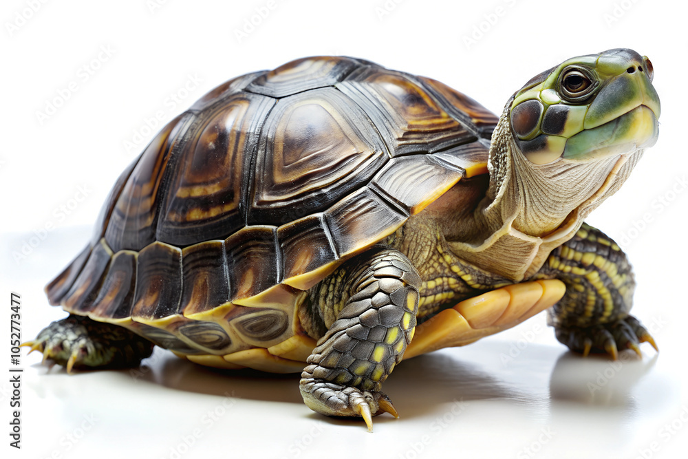 Obraz premium Turtle on White Background. 