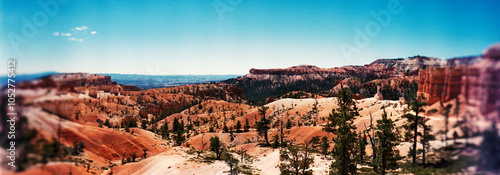 Panoramic image of Bryce Canyon National Park, Utah, United States