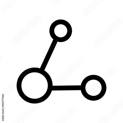 molecula line icon web page, mobile app, promo