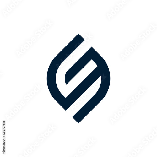 GM initials leaf-shaped logo design