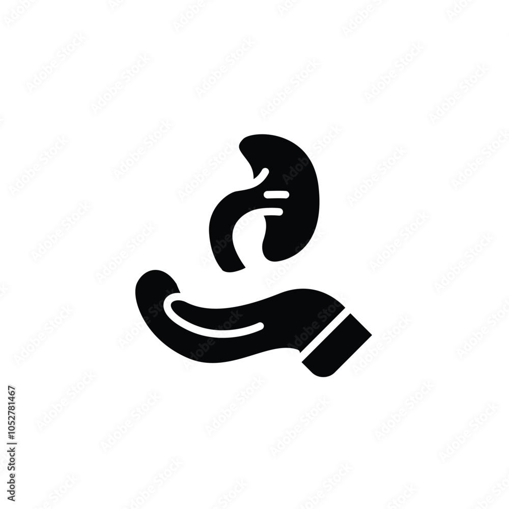 kidney donation solid icon vector design good for web or mobile app kidney donation solid icon vector design good for web or mobile app