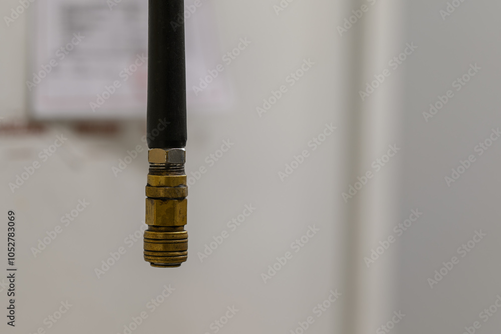 Fototapeta premium Quick coupler with air hose.