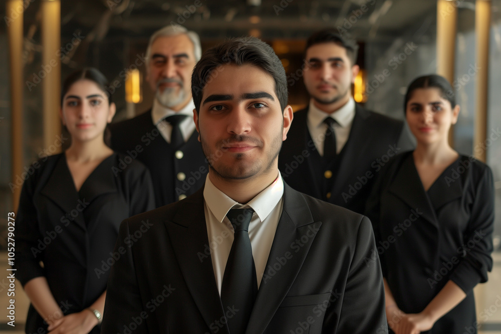 Photography of Iran team of professional workers in a modern hotel.
Photography of Iran team of professional workers in a modern hotel.