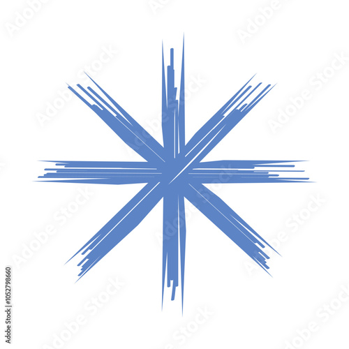 asterisk hand drawn shape