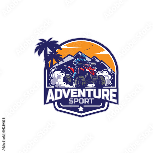 atv sport badge design illustration photo