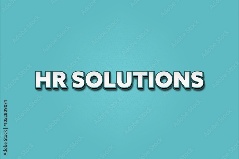 HR Solutions. A Illustration with white text isolated on light green background. HR Solutions. A Illustration with white text isolated on light green background.