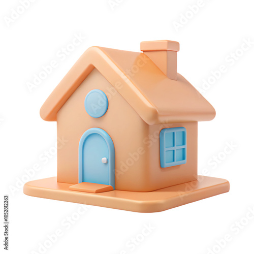 wooden toy house. house, home, building, architecture, construction, icon, estate, wooden, illustration, toy, small, roof, 3d, model, wood, symbol, real, business, residential, concept, door, housing,
