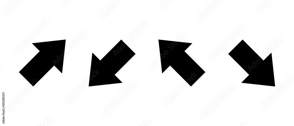 Upward rightward, downward leftward, upward leftward, and downward rightward arrow icon Upward rightward, downward leftward, upward leftward, and downward rightward arrow icon