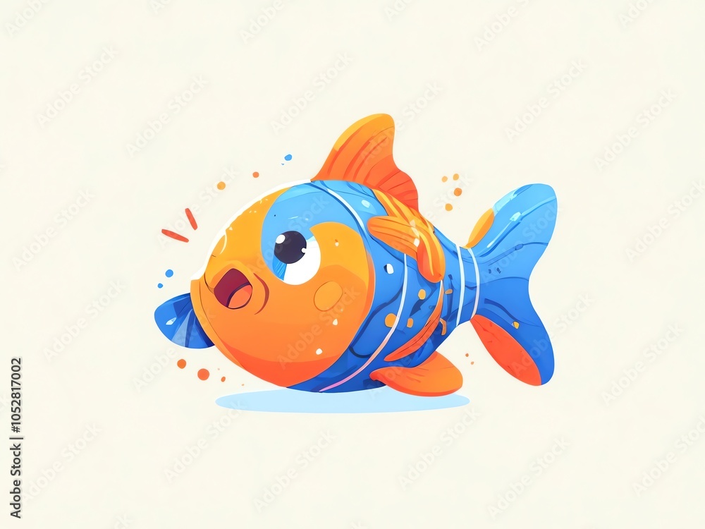 Cute Cartoon Fish Illustration Cute Cartoon Fish Illustration