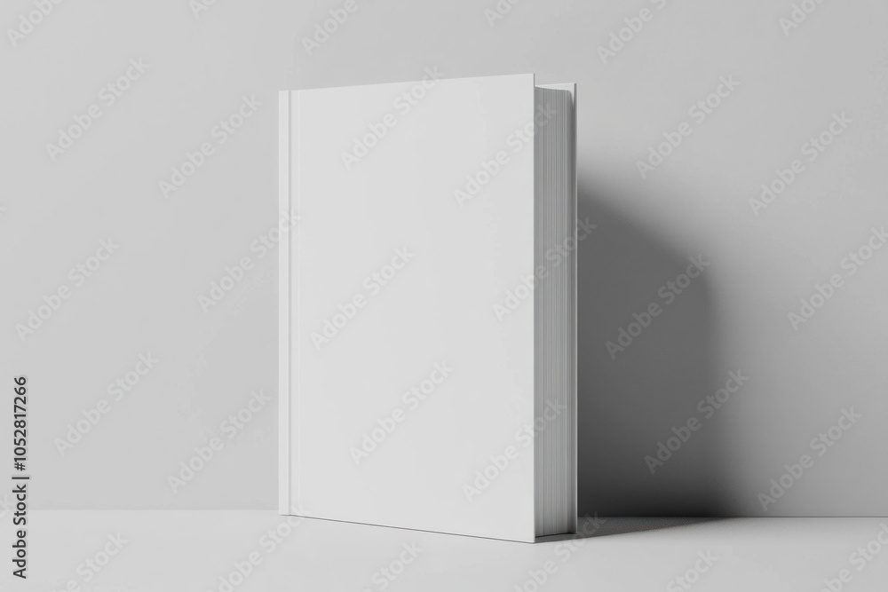 White book on grey background - minimalist and elegant, the book appears as a focal point, symbolizing simplicity and sophistication in design. White book on grey background - minimalist and elegant, the book appears as a focal point, symbolizing simplicity and sophistication in design.
