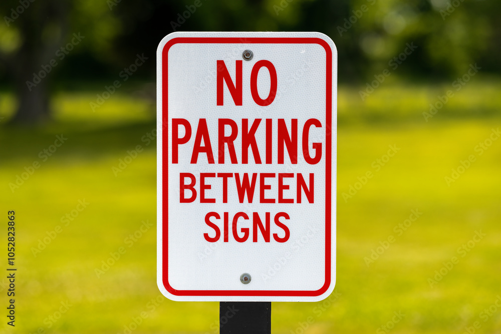 Sign,  No Parking Between Signs 
