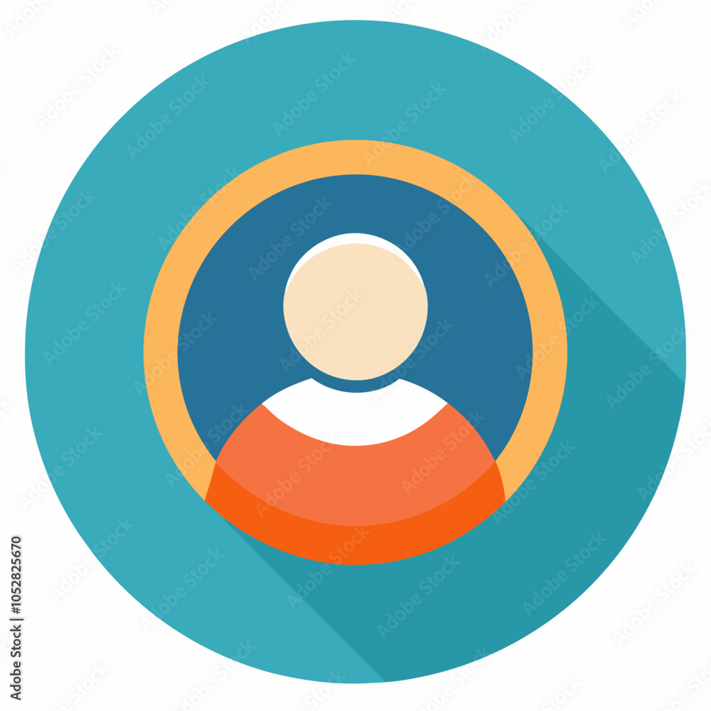 Simple and flat user icon design, featuring a person in a circle. Perfect for web applications, mobile interfaces, or any project where you need to represent a user or profile. Simple and flat user icon design, featuring a person in a circle. Perfect for web applications, mobile interfaces, or any project where you need to represent a user or profile.