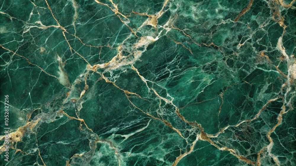 Obraz premium dark green marble texture background