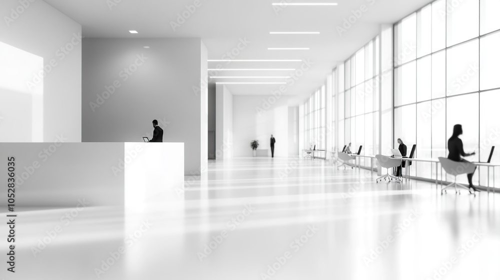 Obraz premium Office bokeh