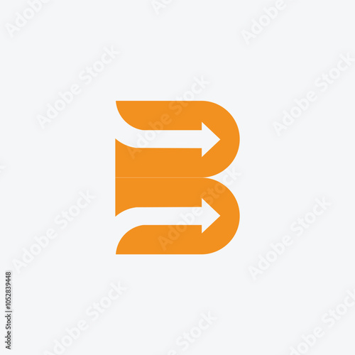 unique and modern arrow letter B logo Free Download unique and modern arrow letter B logo - GFXLoad