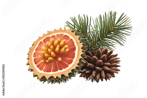 pine cone isolated on transparent background