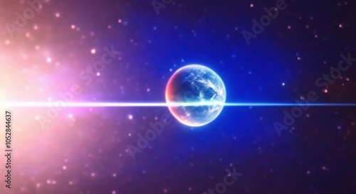 planets in space that sparkle beautifully