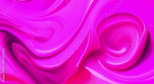 a thick pink liquid that moves