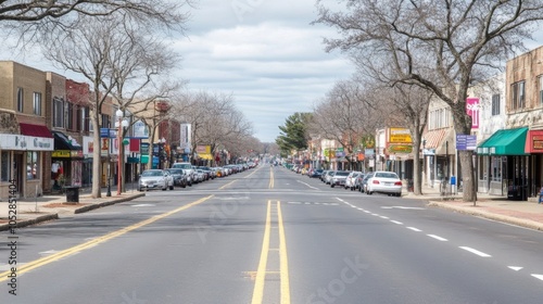 Fototapeta Naklejka Na Ścianę i Meble -  Historic American small town