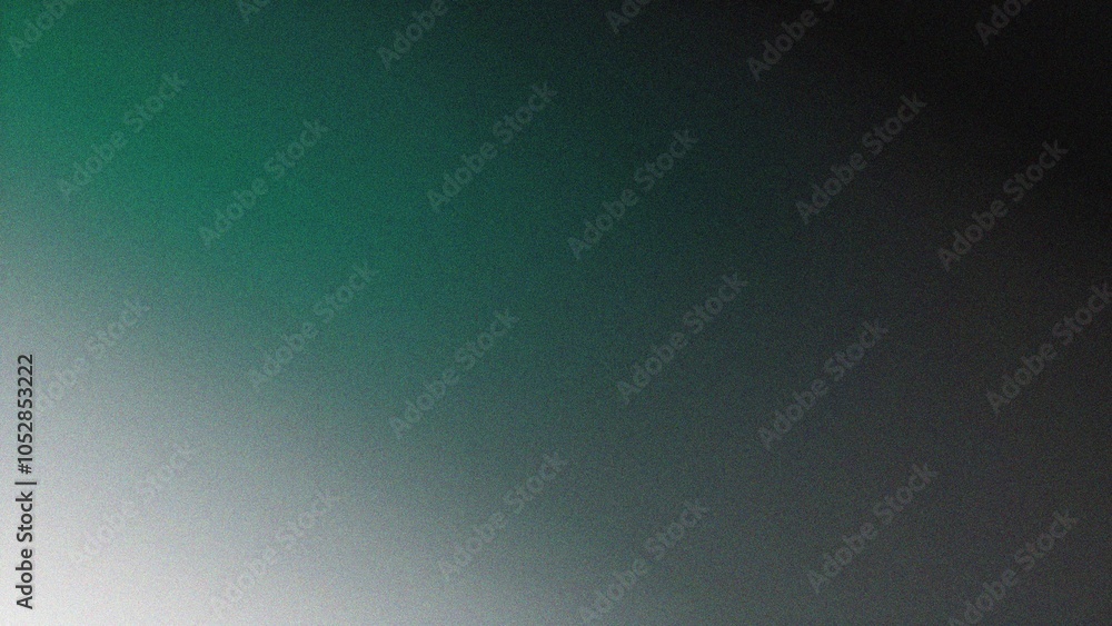 Obraz premium Green grainy color gradient background, vibrant poster noise texture banner, cover header backdrop design
