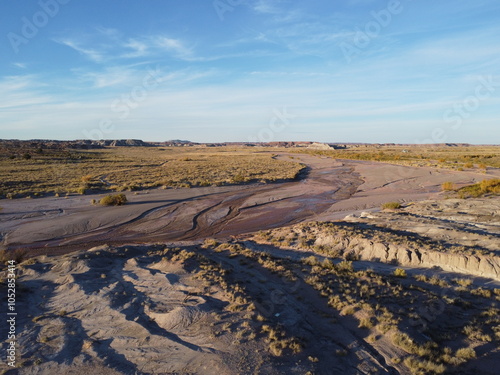 Painted Desert riverbed photo