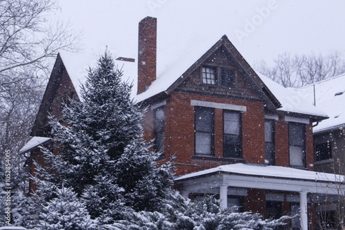 house in winter