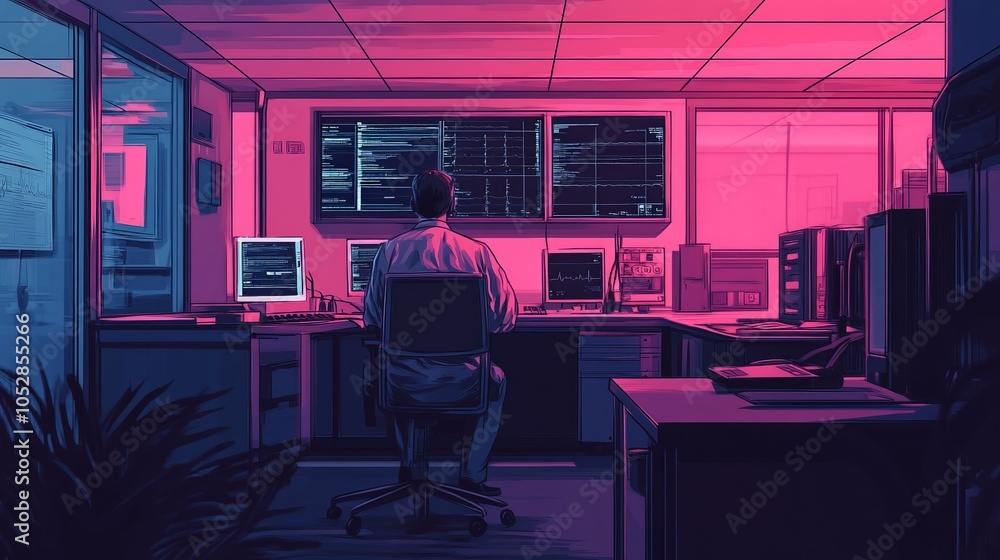 A ransomware attack paralyzing a critical hospital system, with doctors and staff unable to access patient records and essential data. A ransomware attack paralyzing a critical hospital system, with doctors and staff unable to access patient records and essential data.