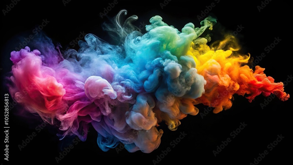 Swirling smoke cloud painting darkness Swirling smoke cloud painting darkness