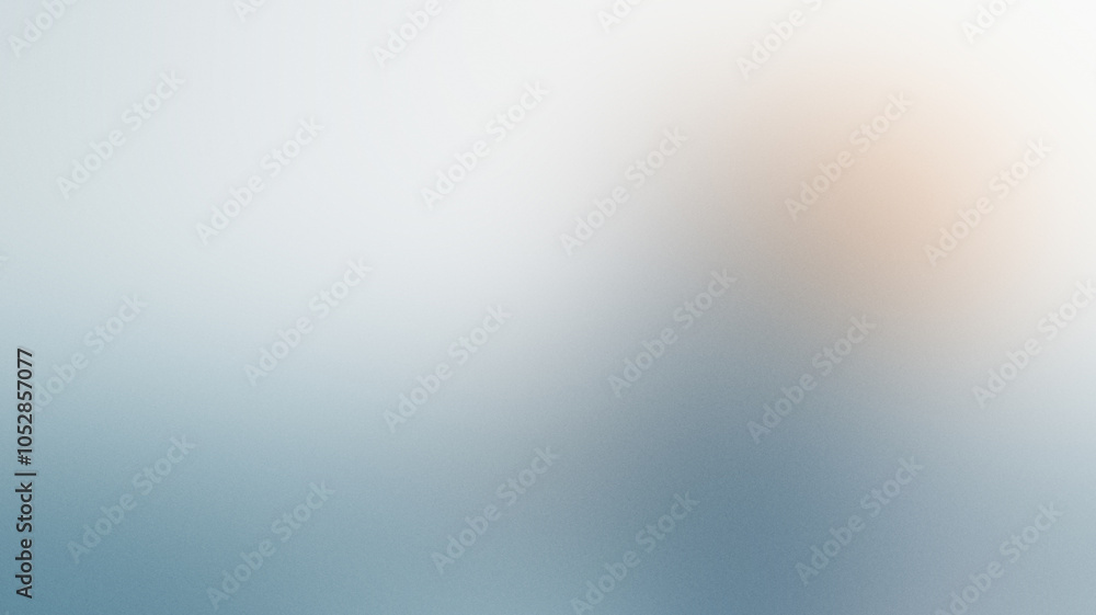 A blurry blue and white background with a person in the foreground. Noisy backdrop with grain A blurry blue and white background with a person in the foreground. Noisy backdrop with grain