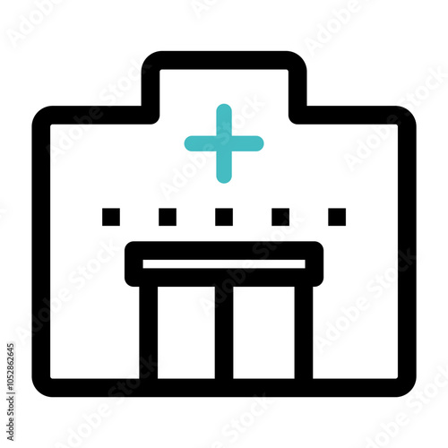 Simple Hospital Icons Web graphics.